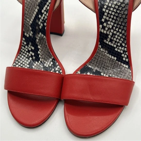 Cavalli Class by Robert Cavalli Leather Red
Block Heel size 39 Italian 9 US - Picture 8 of 9